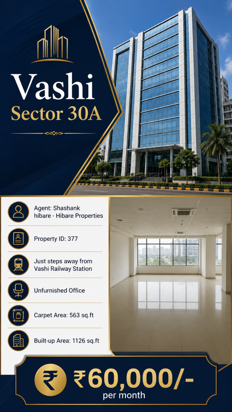 Unfurnished Office Space Near Vashi Railway Station