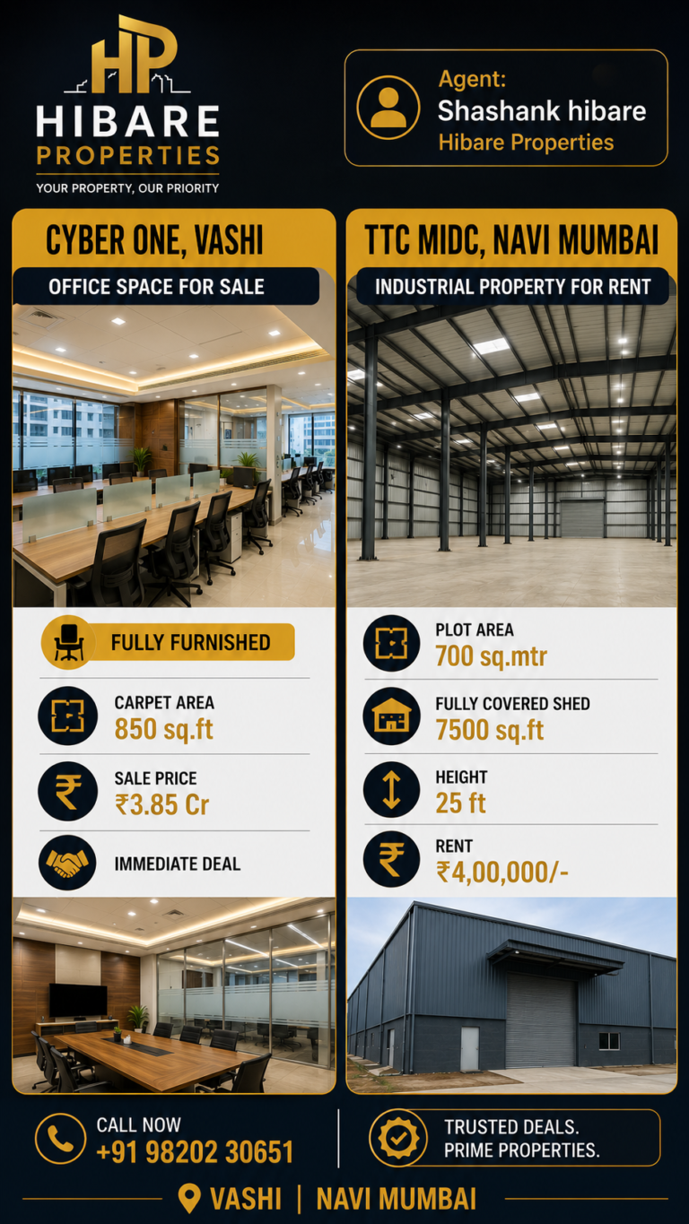 Industrial Shed for Rent in TTC MIDC, Navi Mumbai