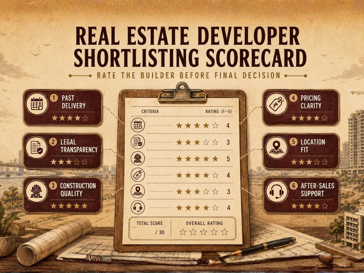 Final Checklist Before Choosing a Real Estate Developer in Nerul is visible in this image.