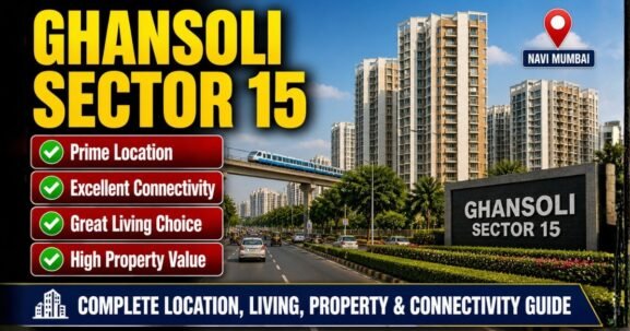 Ghansoli sector 15 navi mumbai is visible in this image