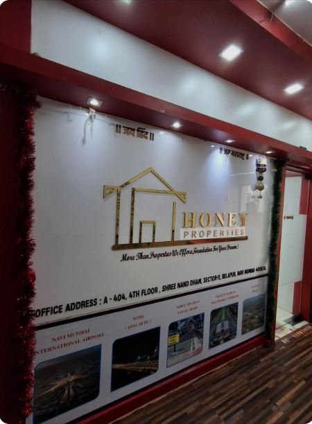 Honey Properties Belapur Banner is visible in this image.
