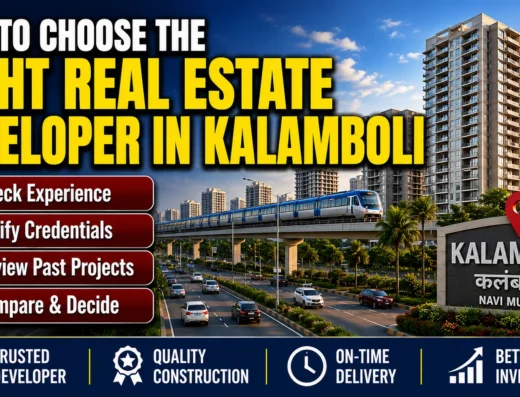 How to Choose the Right Real Estate Developer in Kalamboli is visible in this image.