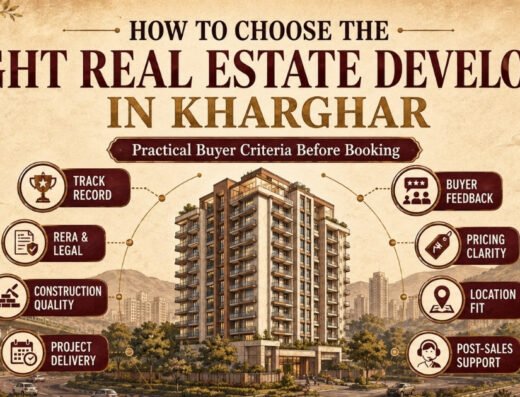 How to Choose the Right Real Estate Developer in Kamothe is visible in this image.