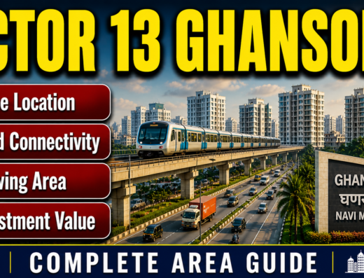 Sector 13 Ghansoli is visible in this image.