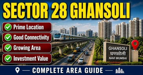 Sector 28 Ghansoli is visible in this image.