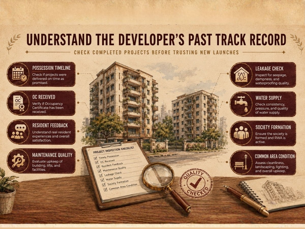 Understand the Developers Past Track Record is visible in this image.
