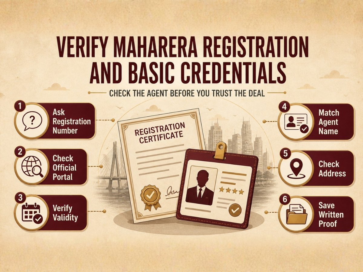 Verify MahaRERA Registration and Basic Credentials is visible in this image.
