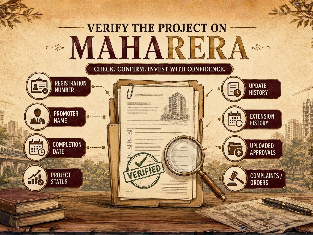 Verify the Project on MahaRERA is visible in this image.
