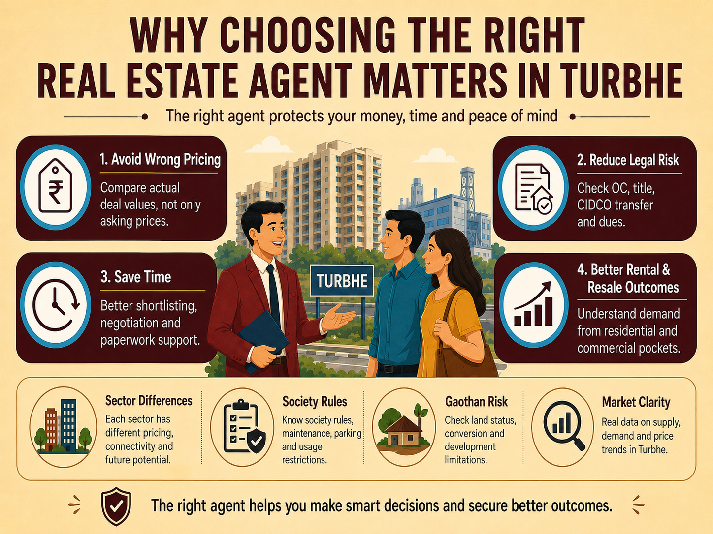 Why Choosing the Right Real Estate Agent Matters in Turbhe
