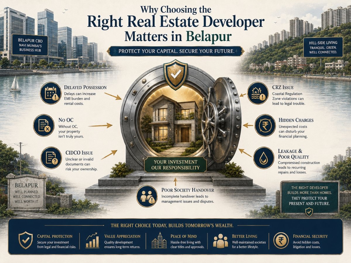 how to choose the right real estate developer in belapur (2) is visible in this image.