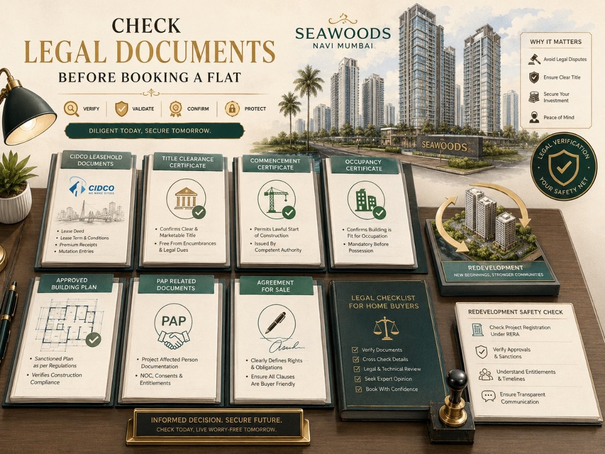 legal documents before booking flat in seawoods is visible in this image.