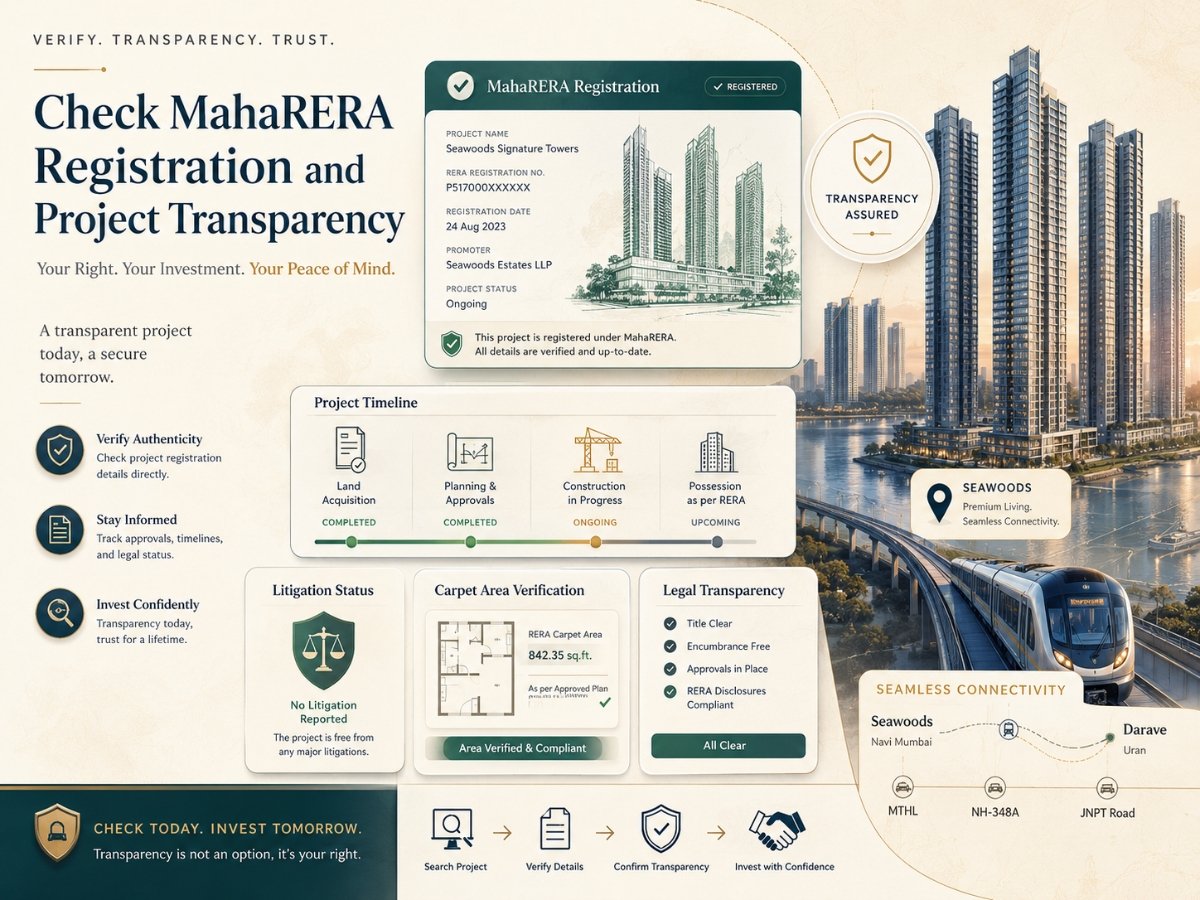 maharera registration check seawoods is visible in this image.