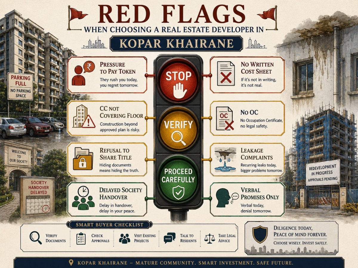 red flags while buying flat in kopar khairane is visible in this image.