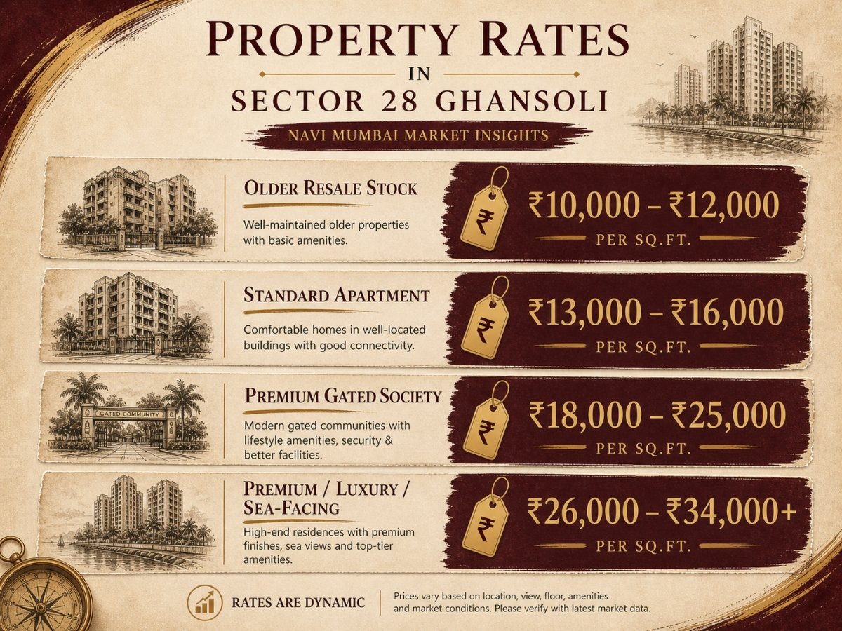 sector 28 ghansoli rent price is visible in this image.