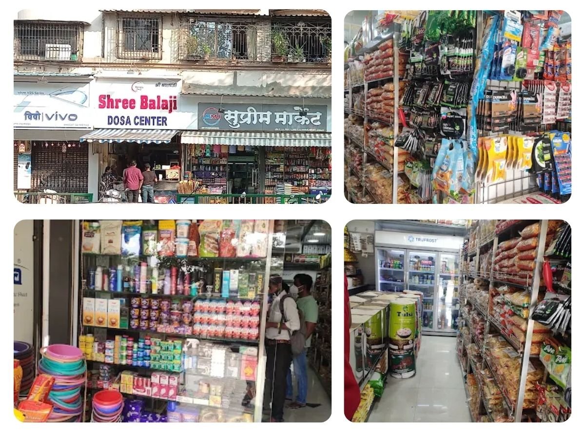 shops in sector 3 ghansoli is visible in this image