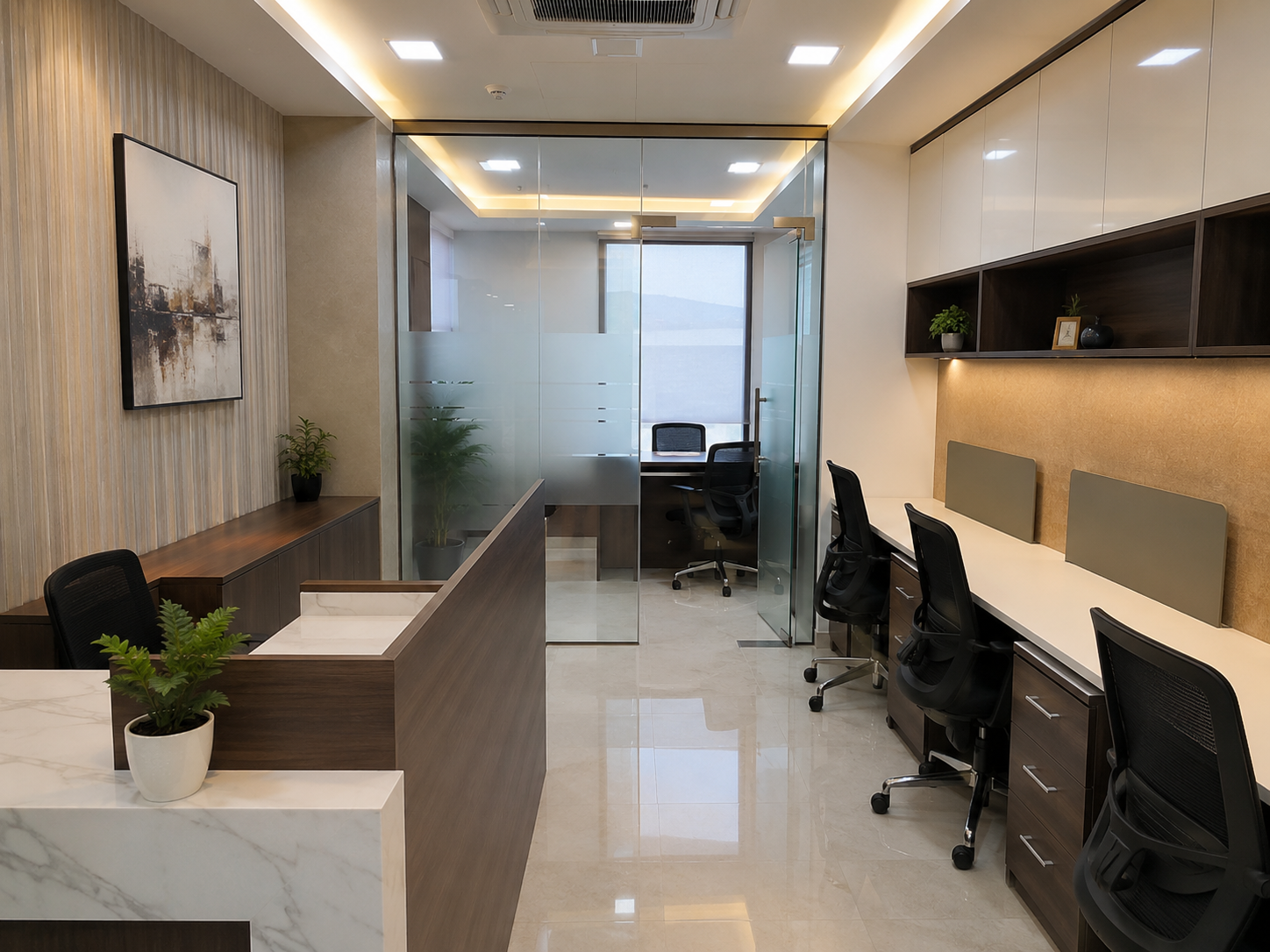 400 Sq.ft Fully Furnished Office for Rent in Akshar Business Park Vashi