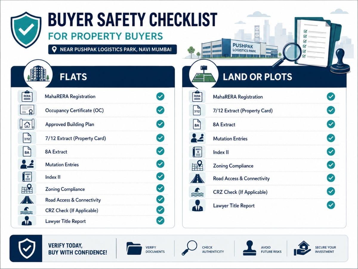 Buyer Safety Checklist Before Investing is visible in this image.