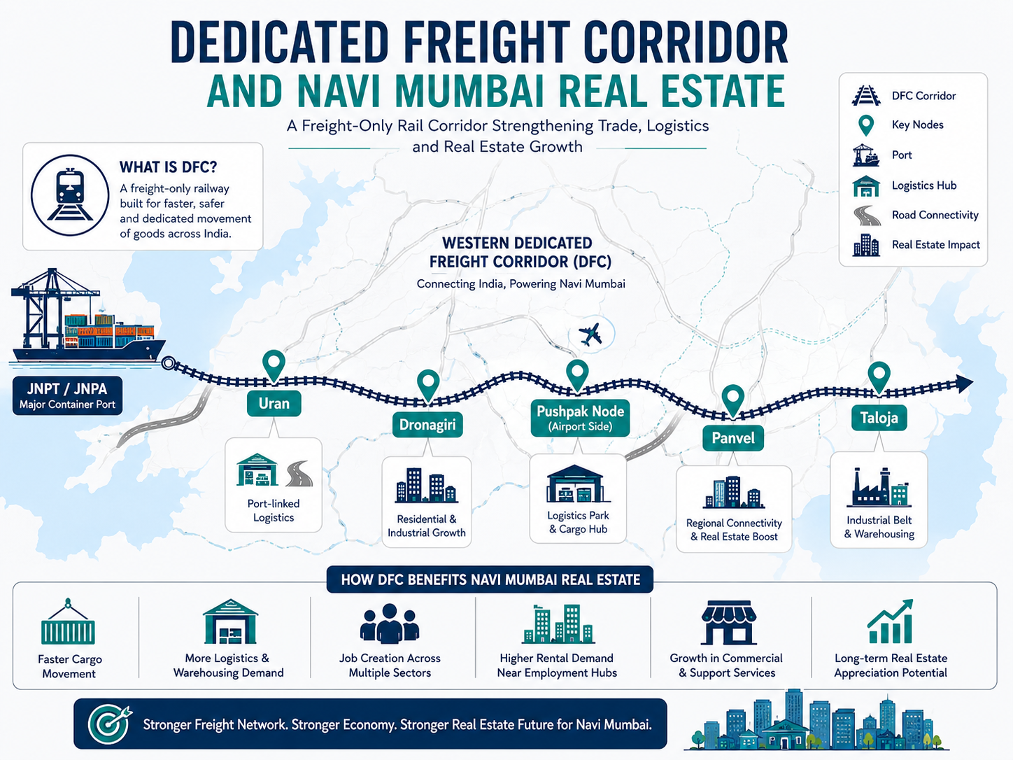 Dedicated Freight Corridor for Navi Mumbai real estate
