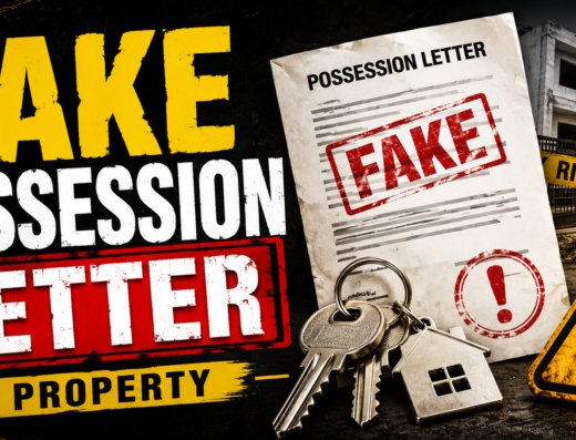 Fake Possession Letter in Property Deals