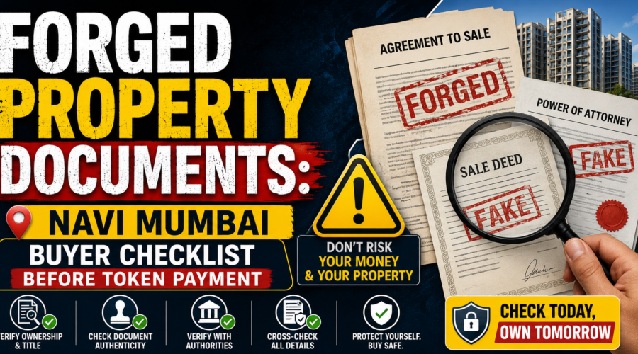 Forged Property Documents in Navi Mumbai: Buyer Checklist Before Token Payment