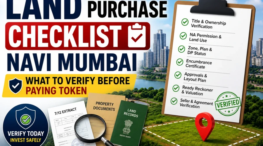 Land Purchase Checklist Navi Mumbai: What to Verify Before Paying Token
