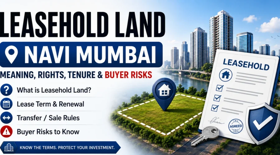 Leasehold Land Meaning in Navi Mumbai: What Buyers Must Check First