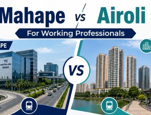 Mahape vs Airoli for working professionals is visible in this image