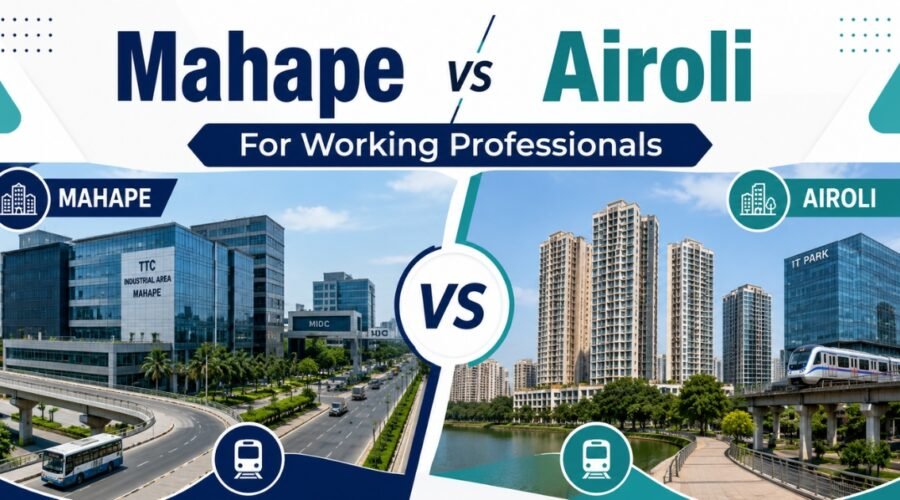 Mahape vs Airoli for Working Professionals: Which Navi Mumbai Area Is Better?