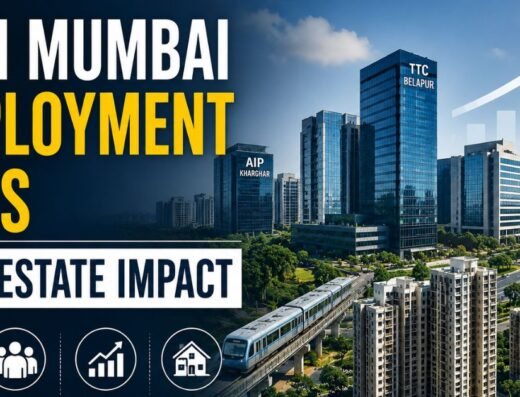 Navi Mumbai Employment Hubs Real Estate Impact is visible in this image.
