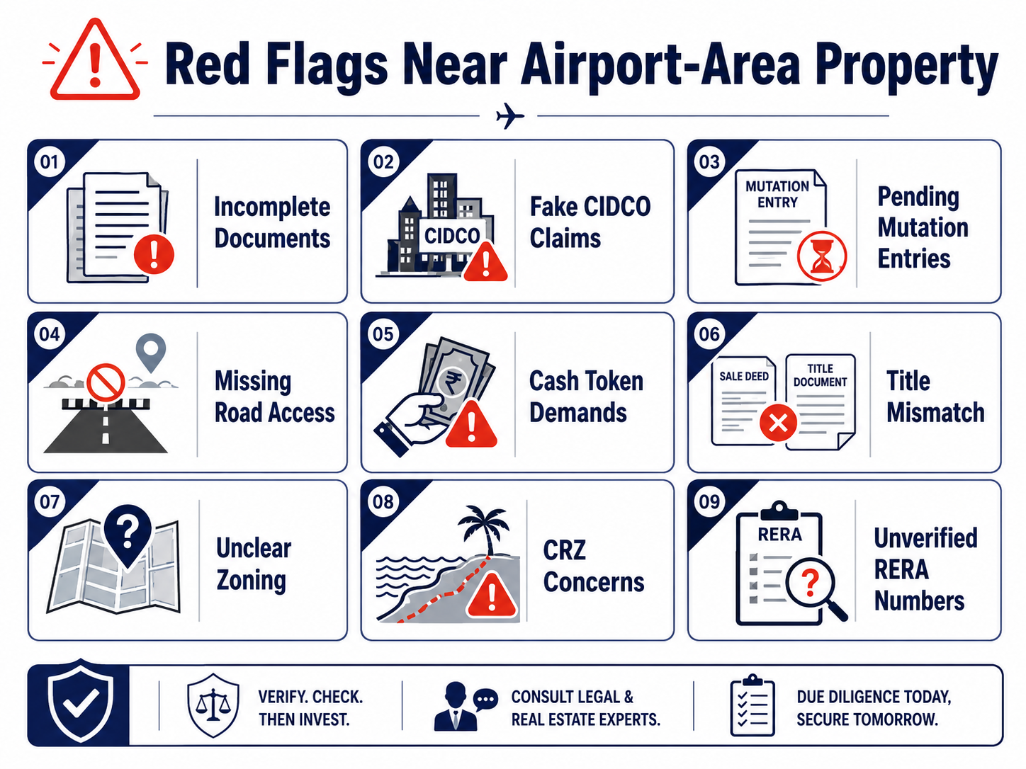 Risks of Buying Property Near Airport: Navi Mumbai Buyer Checklist
