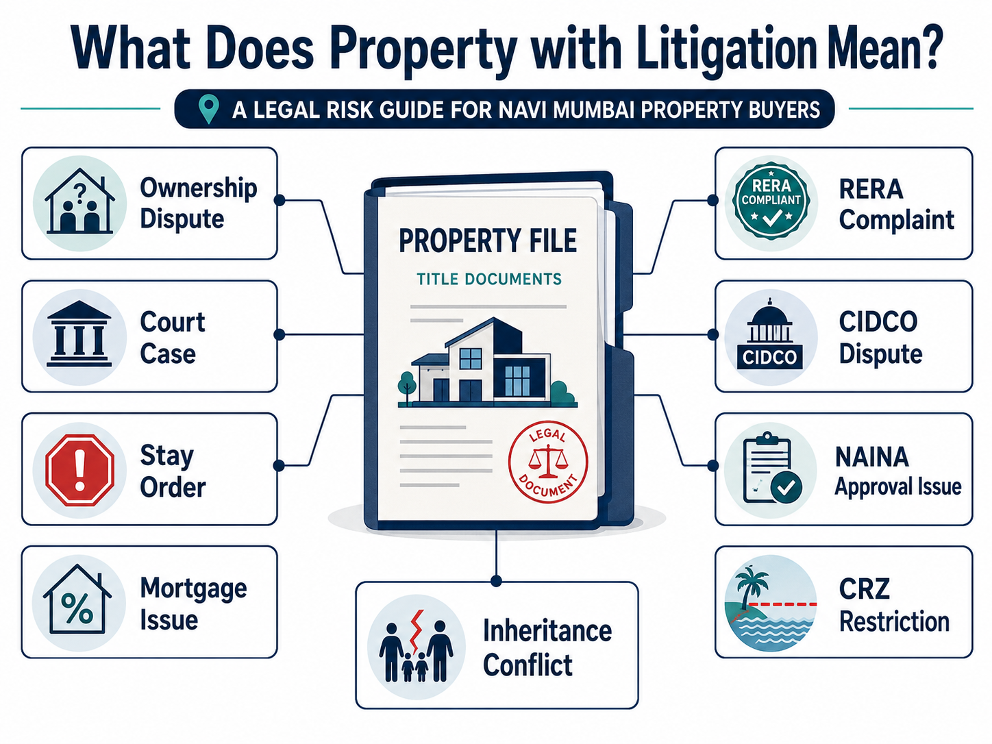 Risks of Buying Property with Litigation in Navi Mumbai