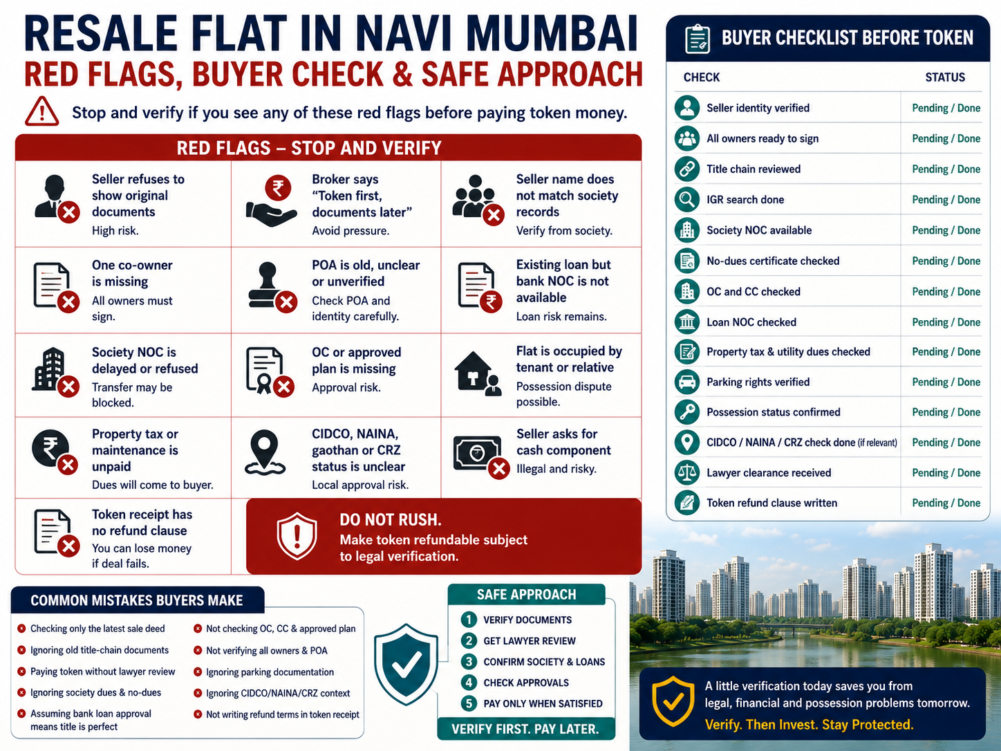 Risks of Buying Resale Flat in Navi Mumbai