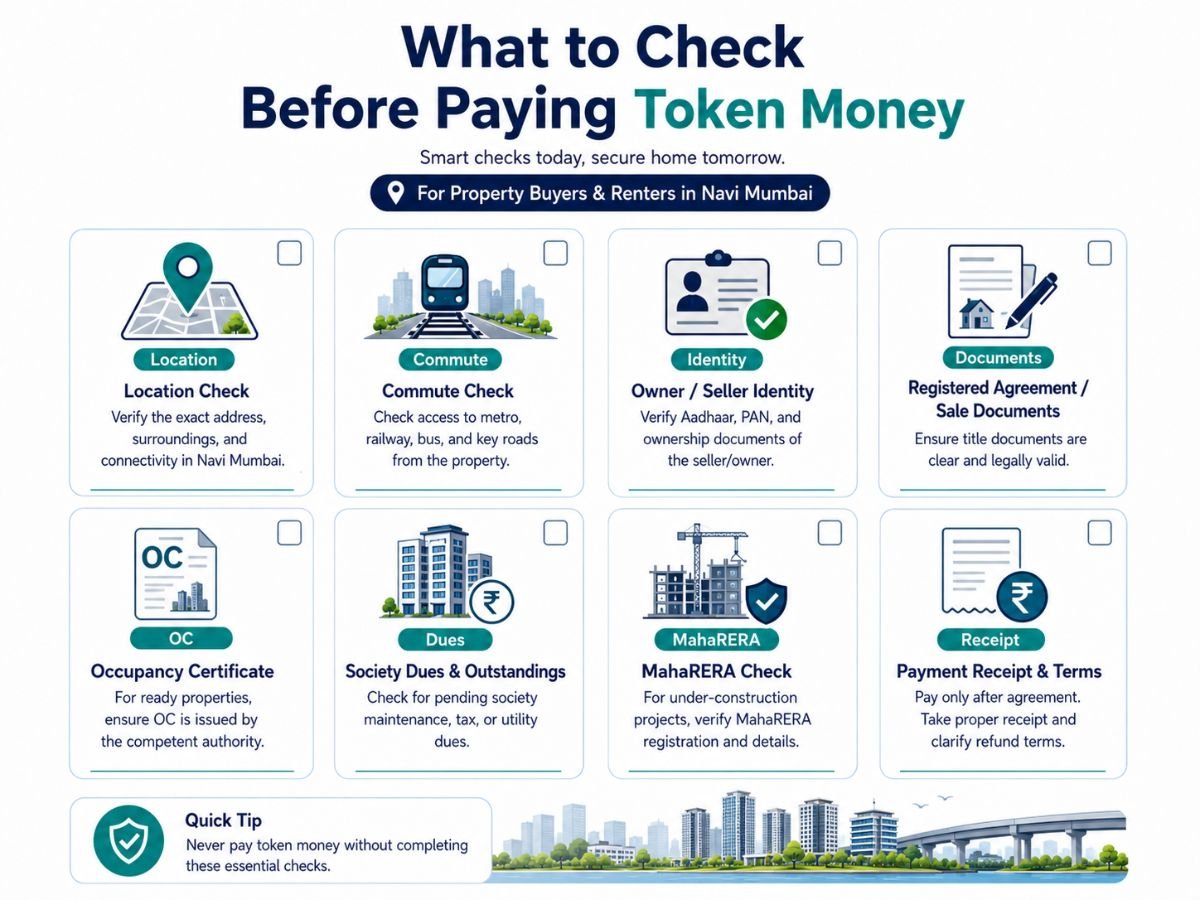 What to Check Before Paying Token Money is visible in this image