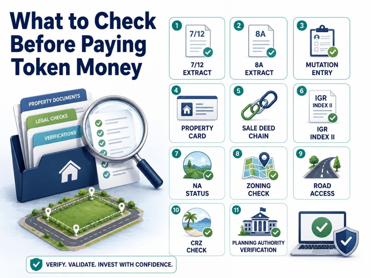 What to Check Before Paying Token Money is visible in this image