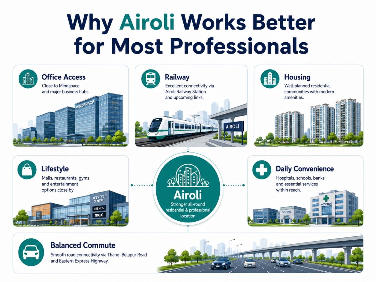 Why Airoli Works Better for Most Professionals is visible in this image