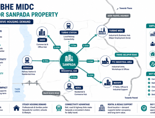 Why Turbhe MIDC Matters For Sanpada Property