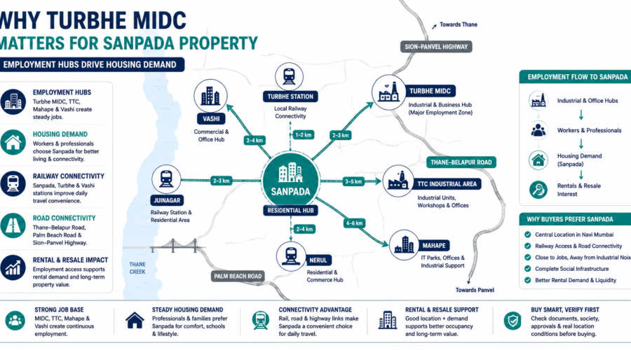 Turbhe MIDC Impact on Sanpada Property: What Buyers and Investors Should Know