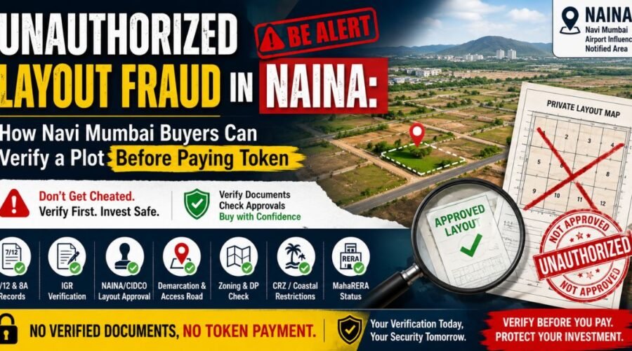 Unauthorized Layout Fraud in NAINA: How Navi Mumbai Buyers Can Verify a Plot Before Paying Token