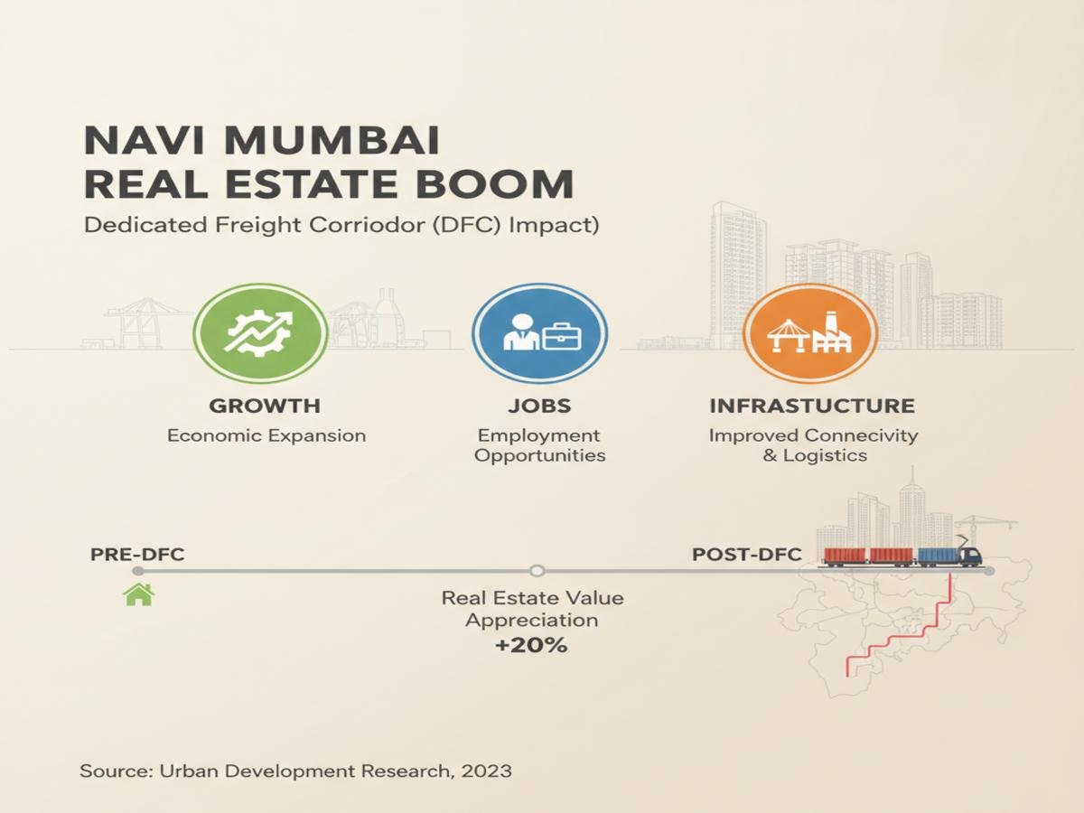 What the Dedicated Freight Corridor Means for Navi Mumbai is visible in this image