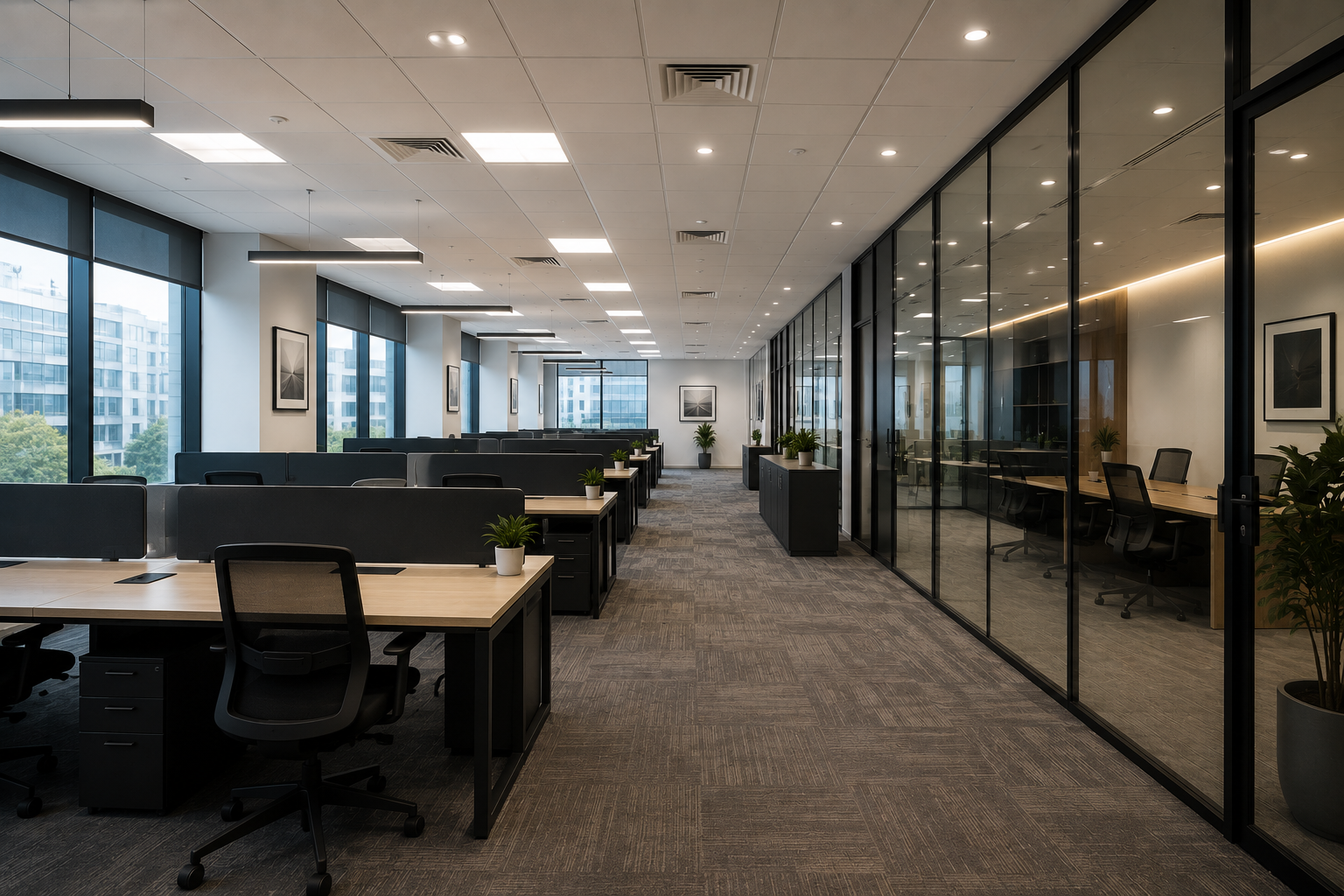 Fully Furnished Office for Rent in Arihant Aura Turbhe