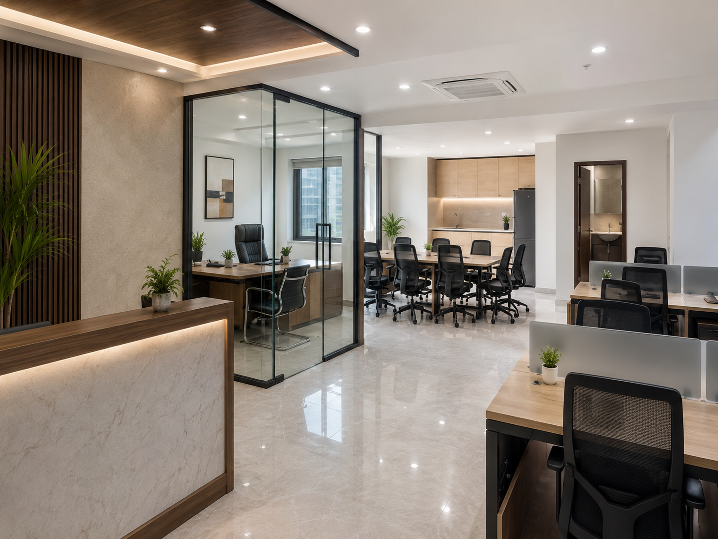 8 Seater Furnished Office for Rent in Vashi Sector 17
