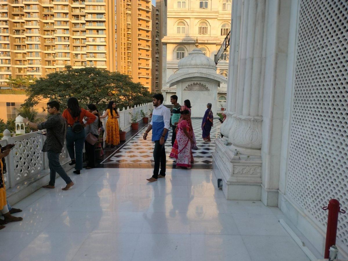 Calm evening atmosphere at ISKCON Kharghar